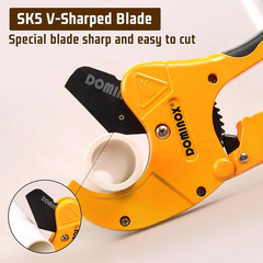 PVC Pipe Cutter, Cuts up to 2-1/2&Prime; PEX, PVC, PPR, Plastic Hoses& Plumbing Pipes,