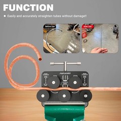 Tubing Straightener, Brake Line Straightener, Tube Straightener for 3/16&Prime; &ndash; 1.0&Prime;