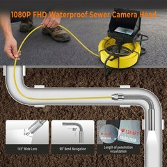 Sewer Camera 165ft/50m Borescopes Plumbing 4.3&Prime; HD Color Screen