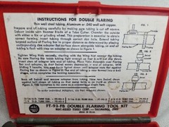 Vintage MAC Tools Double Flaring Tool Kit w Case 3/16&Prime; &ndash; 1/2&Prime; Tube SAE Made USA