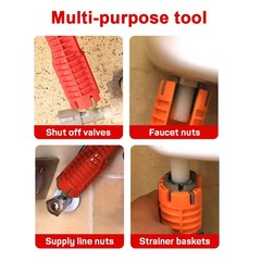 14 IN 1 14 in 1 Faucet Sink Installer Wrench Pipe Plumbing Tool Kit Bathroom Kit
