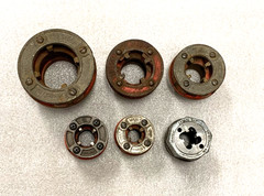 RIDGID 00R Pipe Threader Die Head Set 2&rdquo;, 1 1/4&Prime;,1&rdquo;, 3/4&Prime;, 1/2&Prime;, 0-R Rachet