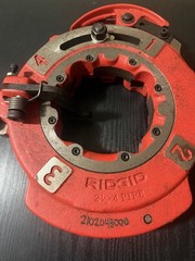 Ridgid 714 Pipe Threading Threader Die Head for 1224 Great Shape W/Dies 26152