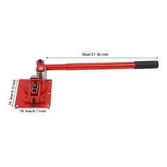 Manual Flat Bar Bender Adjustable Bending Thickness For Metalworking Shops