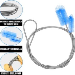 Flexible Drain Cleaner Brush (72&Prime; Long) for Clogs, Drains, Bottles, Pipes, Ba&hellip;