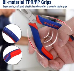 6-piece Mini Pliers Set &ndash; Needle Nose, Diagonal, Long Nose, Bent Nose, End Cutti