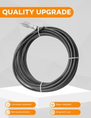 62235 Drain Cleaning Cable 5/16In x 25Ft, Fit for Drain Cleaning Machines Mod&hellip;