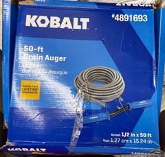 Kobalt Manual Drain Auger Inner Core Cable 1/2 in x 50 ft Model 4891693