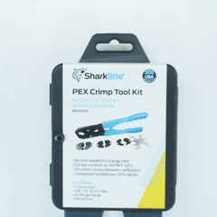 NEW &ndash; SHARKBITE 865896 PEX CRIMP RING TOOL KIT (FOR 3/8&Prime;, 1/2&Prime;, 3/4&Prime; & 1&Prime;)