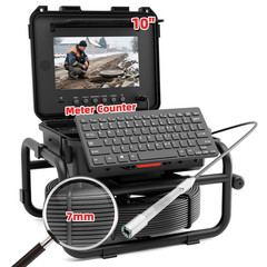 165FT Sewer Camera with 10&Prime; HD Screen, Audio, 32GB &ndash; Ideal for Plumbers