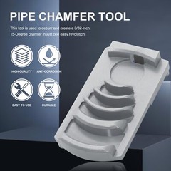 Plastic Pipe Reamer Deburring Reed Tool PP CPVC ABS PVC Chamfer Tool 1-1/4 to 4&Prime;