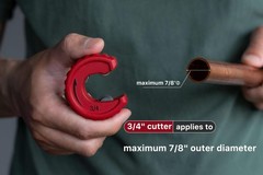 BearHut 3/4&Prime; Tube Cutter Copper Pipe Slice Zinc Alloy Body with 1 Replacement&hellip;