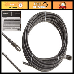Drain Cleaning Cable 5/16&Prime; x 35ft, Flexible Sewer Auger, Heavy-Duty Pipe Cleaner
