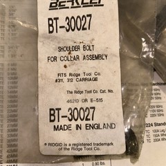 Berkley46210 E-515 Replacement Shoulder Bolt for Threading Machine & Power Drive