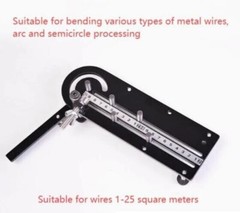 Mini Manual 1-25MM2 Wire Cable Bending Machine Tools Bender 20-150&deg;Angle Control