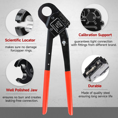 Icrimp Angle Head F1807 PEX Pipe Crimping Tool for Copper Rings &ndash; 1-Inch Angle S
