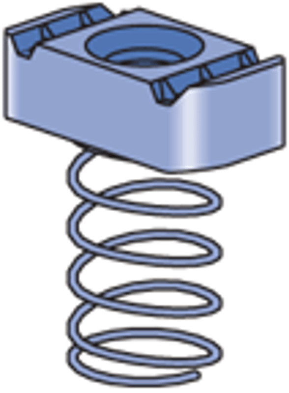 MULTIPLE 216833 Channel Nut 3/8&Prime; Steel EG Hands-Free Installation