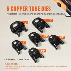 VEVOR Press Tool 18V 32KN Electric Pipe Crimping Tool for 1/2&Prime; to 2&Prime; Copper Pipe