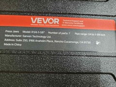 NEW VEVOR Press Jaws 7PCS Pressing Jaws 1/4&Prime; to 1-1/8&Prime; for Standard Press Tools
