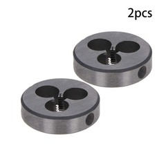 2pcs 5-40 UNC Round Die, Machine Thread Right Hand Threading Die, Alloy Tool &hellip;