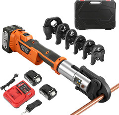 18V Brushless Pro Press Tool Kit with 6 Jaws & 2 Batteries, OLED & Bluetooth