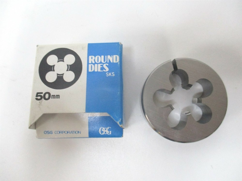 OSG (46239) M18x2.50 50mm x 5/8&Prime; Thick HSS RH Round Adjustable Die