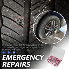 100PCS Tire Plug Kit,Self-Service Flat Tire Repair Kit Including Screwdriver,Upg