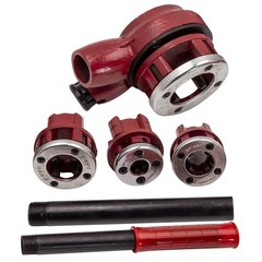Ratchet Pipe Threading Threader Die Bar Head Handle Tools Set 1/4&rdquo; 3/4&rdquo; Manual