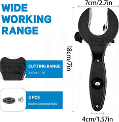 2026 New Ratcheting Tubing Cutter, Copper Pipe Cutter, Tubing Cutter 1/4&Prime; to 7/8