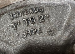 Used Surplus RIDGID 65-R ADJUSTABLE THREADER DIE HEAD 1-2&Prime;. Item ID 2