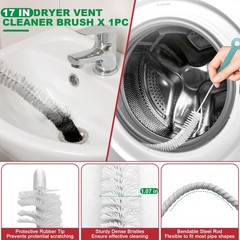 Drain Snake 18 Set with Clog Remover and Steel Drain Brush
