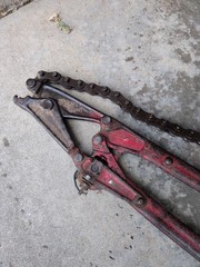 WHEELER REX Tools 43&Prime; Cast Iron Soil Pipe Cutter, W/ 26&Prime; Long Cutting Chain USA