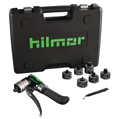 Hilmor 1839015 Compact HVAC Swage Tool Kit, Single Hand Use, Black Case
