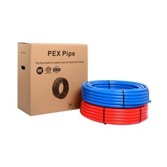 Efield 3/4-Inch 2X100 ft Pex-b Tubing (100 ft Red + 100 ft Blue), Crimper & C&hellip;