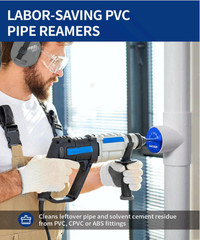 DAYDOOR PVC Pipe Reamer Kit 8PCS Carbide Heads 1/2-4&Prime; Tool