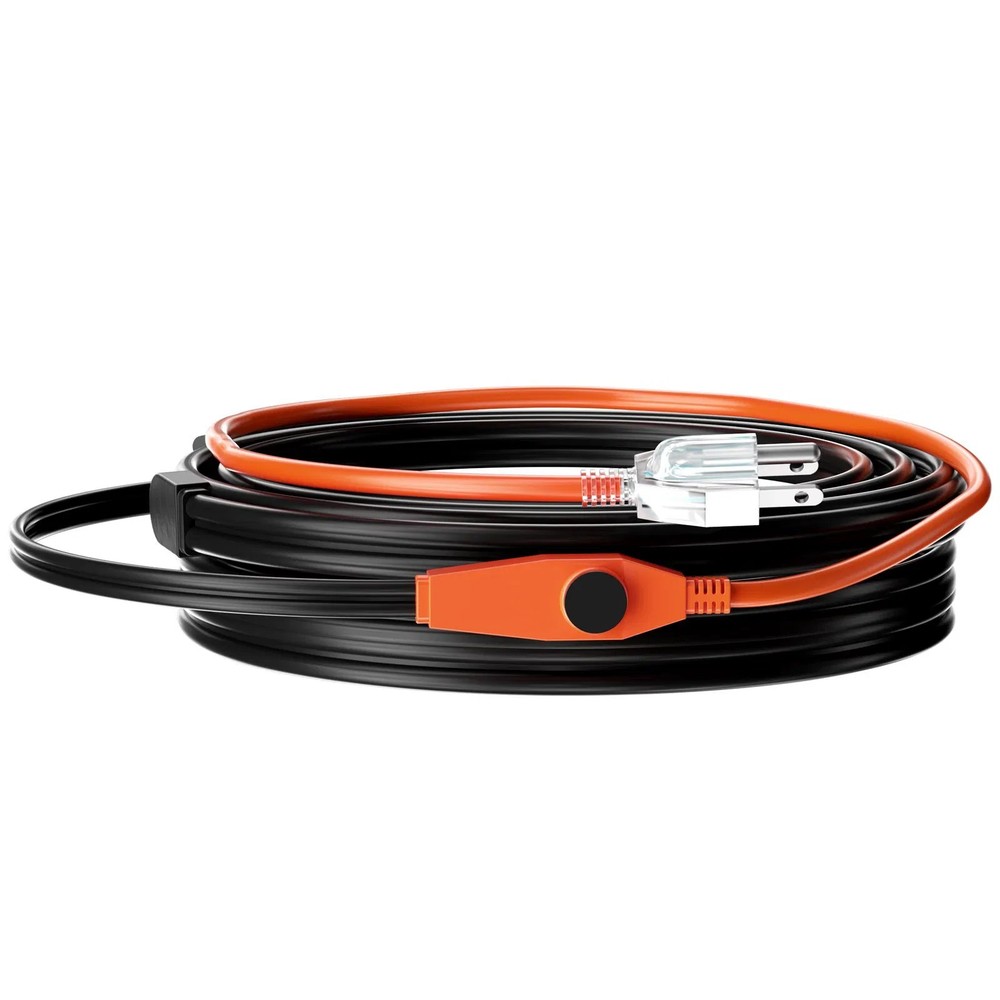Pipe Heating Cable, 30FT 7W/FT Heat Tape for Pipes with Built-in Thermostat, Wa