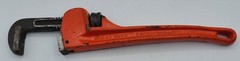 Vintage Great Neck 13&rdquo; Pipe Tool Monkey Wrench PW14 Forged Steel Heavy Duty READ