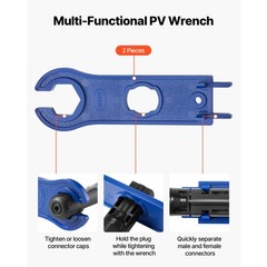 Uimoso Solar Connector Crimping Tool Kit 14-10 AWG with Accessories