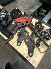 Lot 2 Wheeler Rex 3890 Hydraulic Chain Pipe Cutter Extra Chain (1 Works 1 Parts