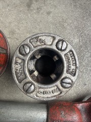 RIDGID 00-R 3/4&Prime; And 1 Pipe Threader Die Head w/ RIDGID Ratchet Handle Used
