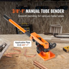 VEVOR Manual Pipe Tube Bender 3/8&Prime; to 1&Prime; OD with 7 Dies 180&deg; Bending Tools