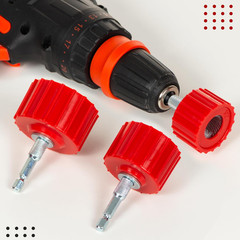 9Pcs Copper Pipe Cleaner Set for Power Drill, 1/2&Prime; 3/4&Prime; 1&Prime; Tube Brush and 6Pcs S