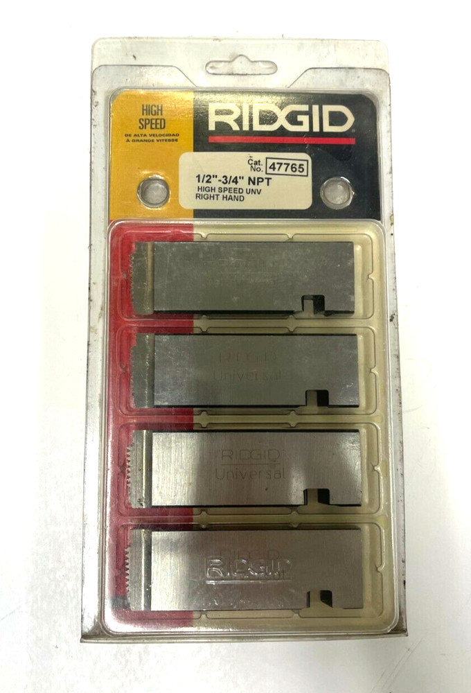 RIDGID 47765 1/2&Prime; &ndash; 3/4&Prime; NPT PIPE DIES
