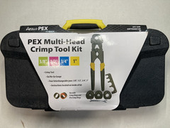 Apollo PEX Crimp Tool Kit w/ Case Cutter Go No-Go Gauge Multi Size Set NEW