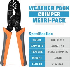 iCrimp Weather Pack Crimper Tools for Delphi APTIV Packard Weather Pack Terminal