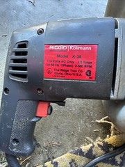 Ridgid Kollmann K-38 Drain Snake Cleaner WORKING No Manual