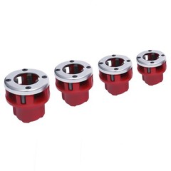 Ratchet Pipe Threader Kit Ratcheting Set w/ 5 Dies 3/8&rdquo; to 1-1/4&rdquo;& Handle BSPT
