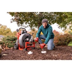 Ridgid 73048 K-4310 FXP 3/4&Prime; Drum Machine w/ FXP Batteries 8.0 Ah & Charger