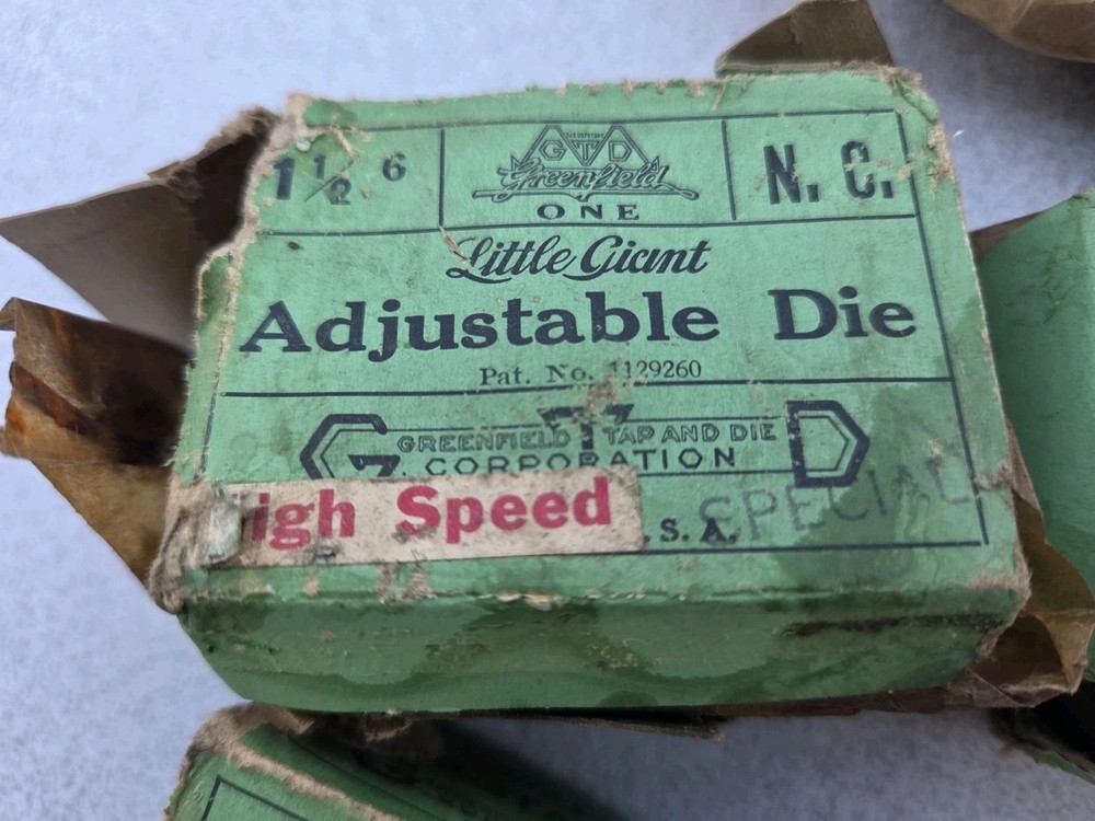 GTD Greefield / Little Giant 2-piece dies 1 1/2-6 (M-23a)
