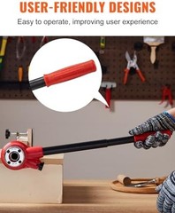 VEVOR Ratchet Pipe Threader Kit with 6 Dies, 1/4&Prime; NPT to 1-1/4&Prime; NPT Ratchetin&hellip;